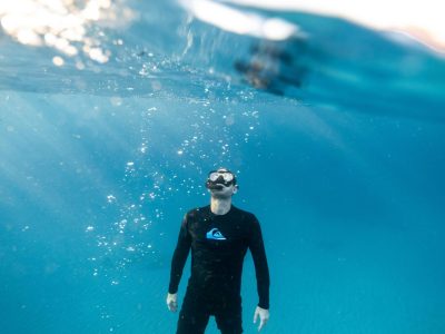 snorkeling to surface