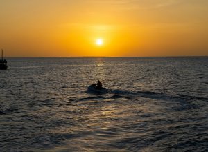 sunset ski